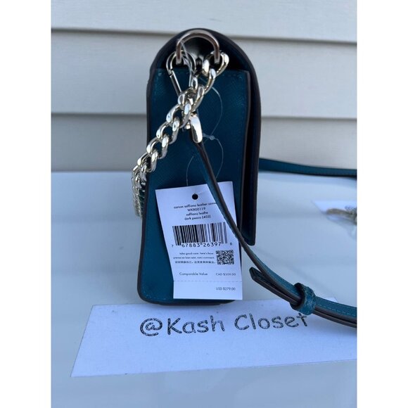 Kate Spade crossbody carson purse convertible shoulder bag dark peaco - Picture 6 of 9